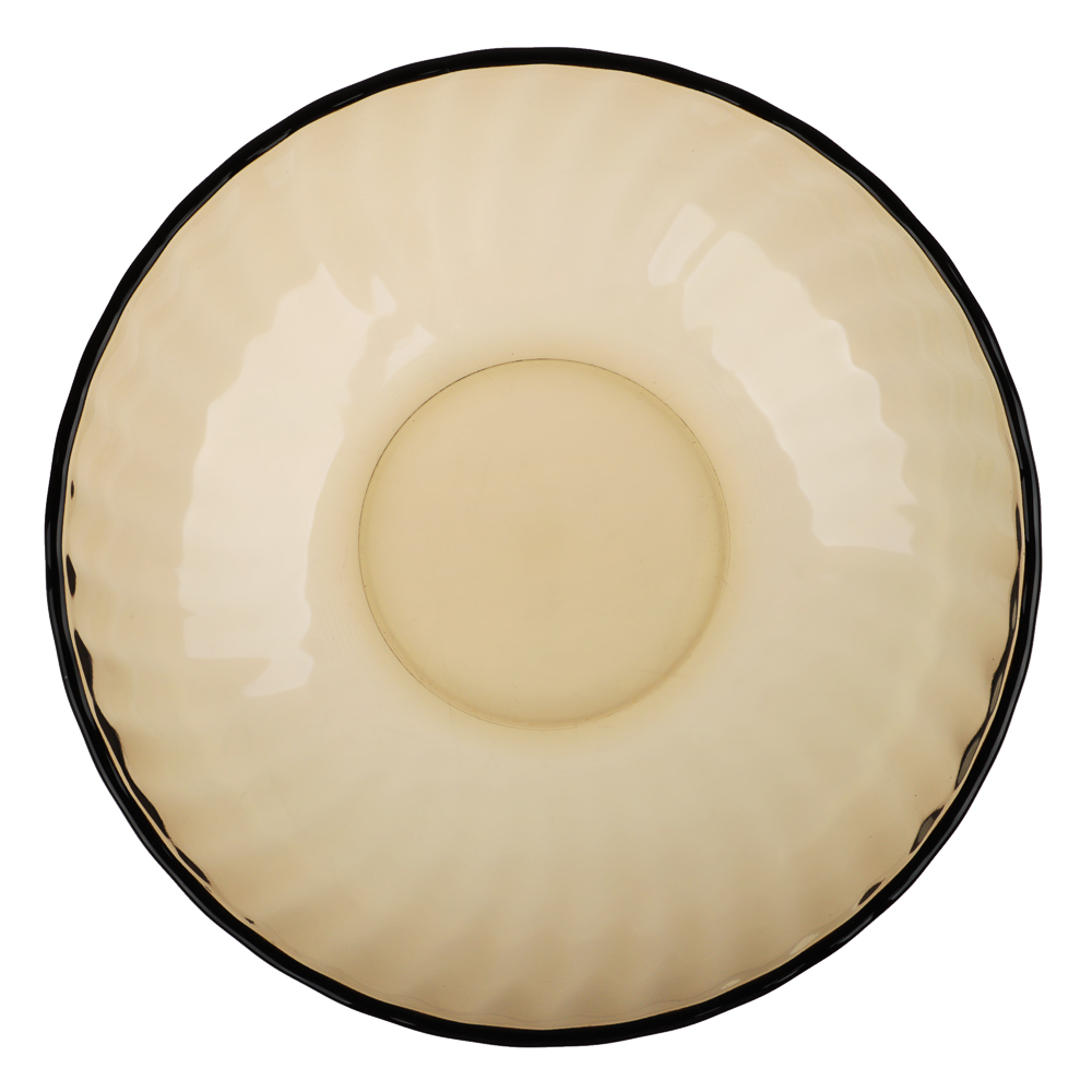 Элика Тарелка глубокая 19 см, дымчатое стекло, арт.№ 877-507