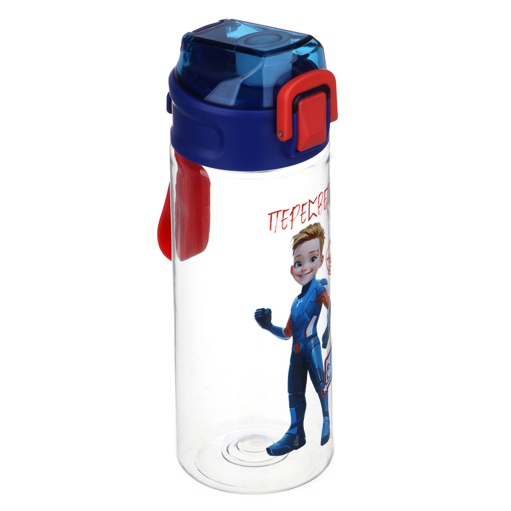 BY Русские Супергерои Бутылка спортивная, 7.3x21.3см, 600мл,"Пересвет", PC, PP, арт.№ 088-012