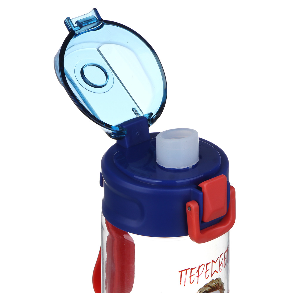 BY Русские Супергерои Бутылка спортивная, 7.3x21.3см, 600мл,"Пересвет", PC, PP, арт.№ 088-012