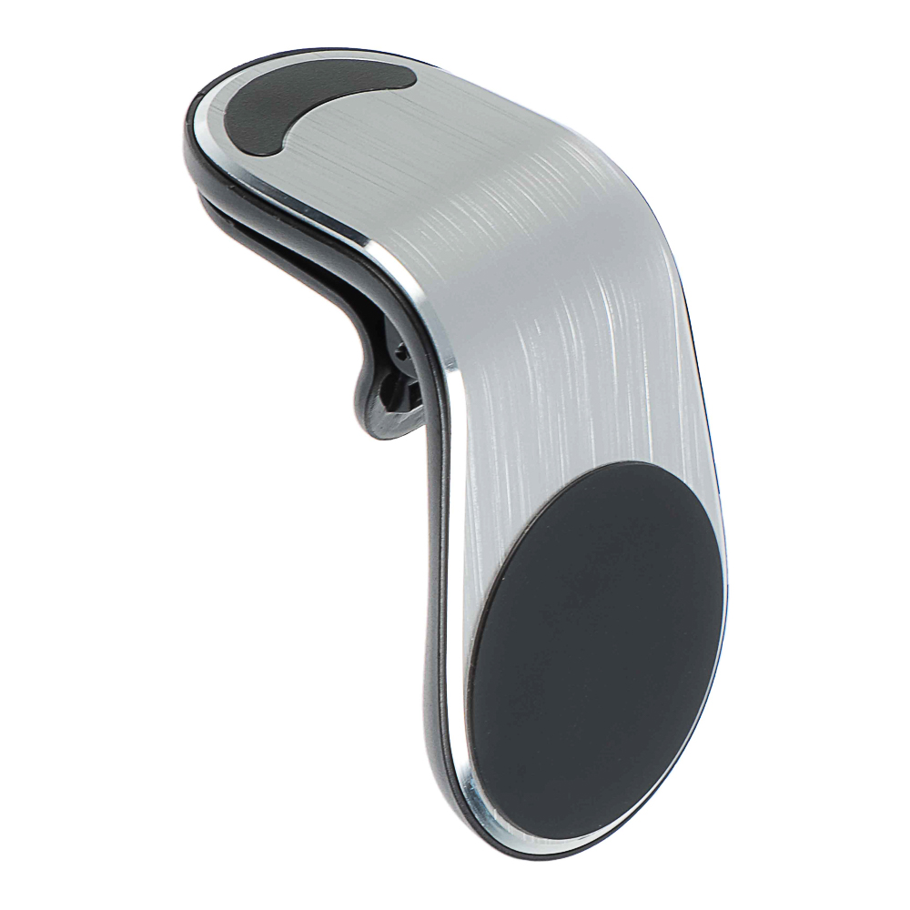 BY Держатель телефона магнитный на дефлектор, Г-образный, пластик, черный, арт.№ 733-033