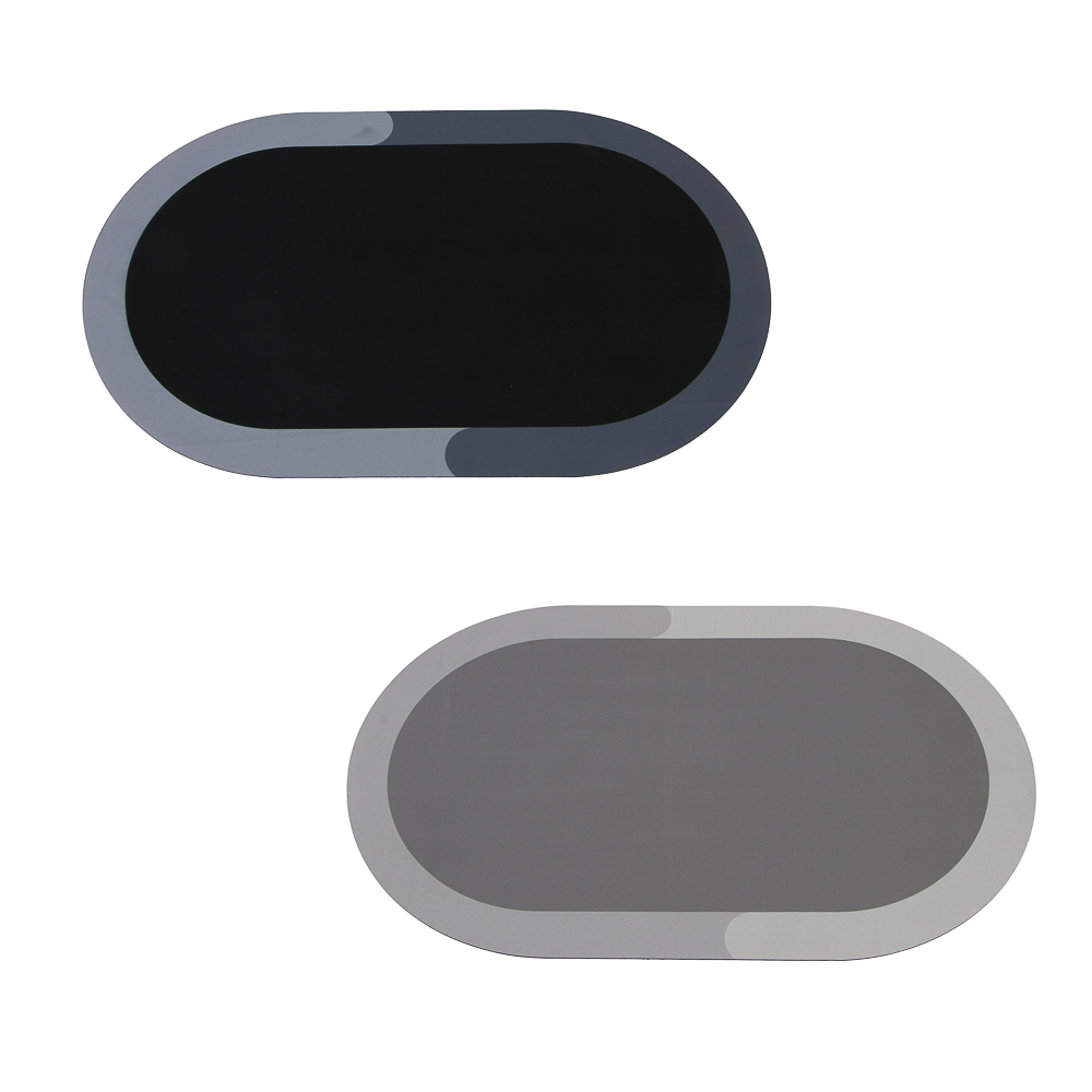 Коврик для ванной комнаты тм VETTA Pietra, 50x80 см, 70% полиэстер, 30% резина, 2 цвета, арт.№ 462-809