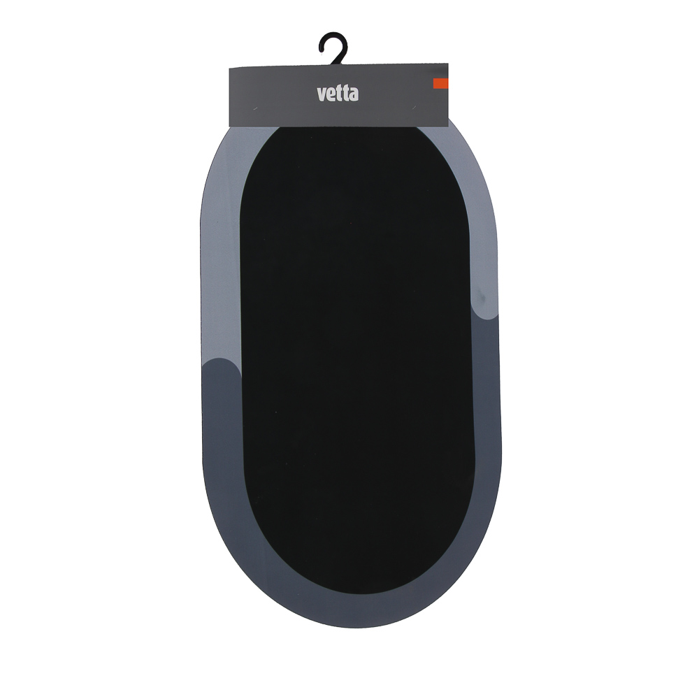 Коврик для ванной комнаты тм VETTA Pietra, 50x80 см, 70% полиэстер, 30% резина, 2 цвета, арт.№ 462-809