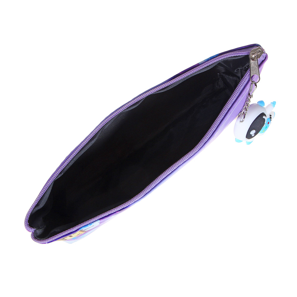 Пенал треугольный, 21х8х4,5см, иск.кожа с печатью "Космос/Милитари", брелок, 4 дизайна, ПВХ бокс, арт.№ 238-327