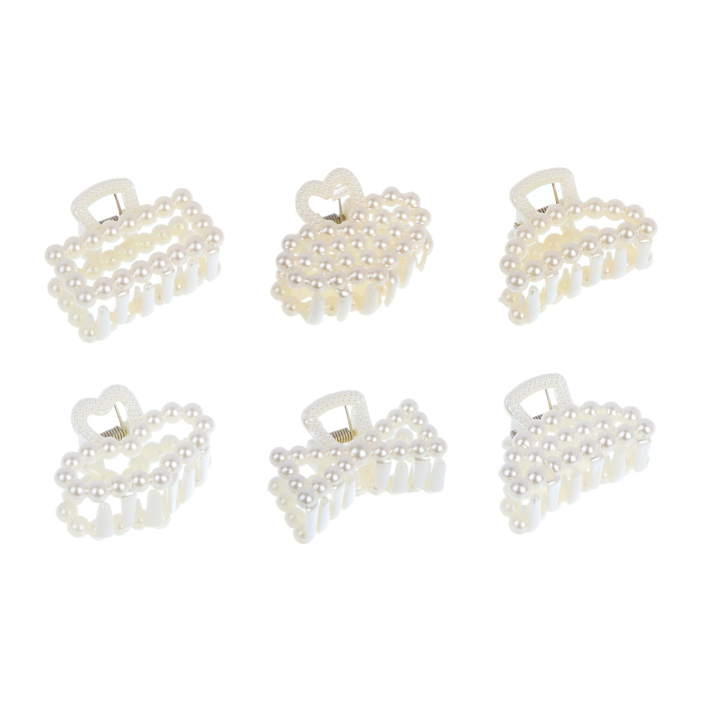 Краб для волос, тм ЮНИLOOK, 4см, полистирол, 6 дизайнов, #11, арт.№ 321-407