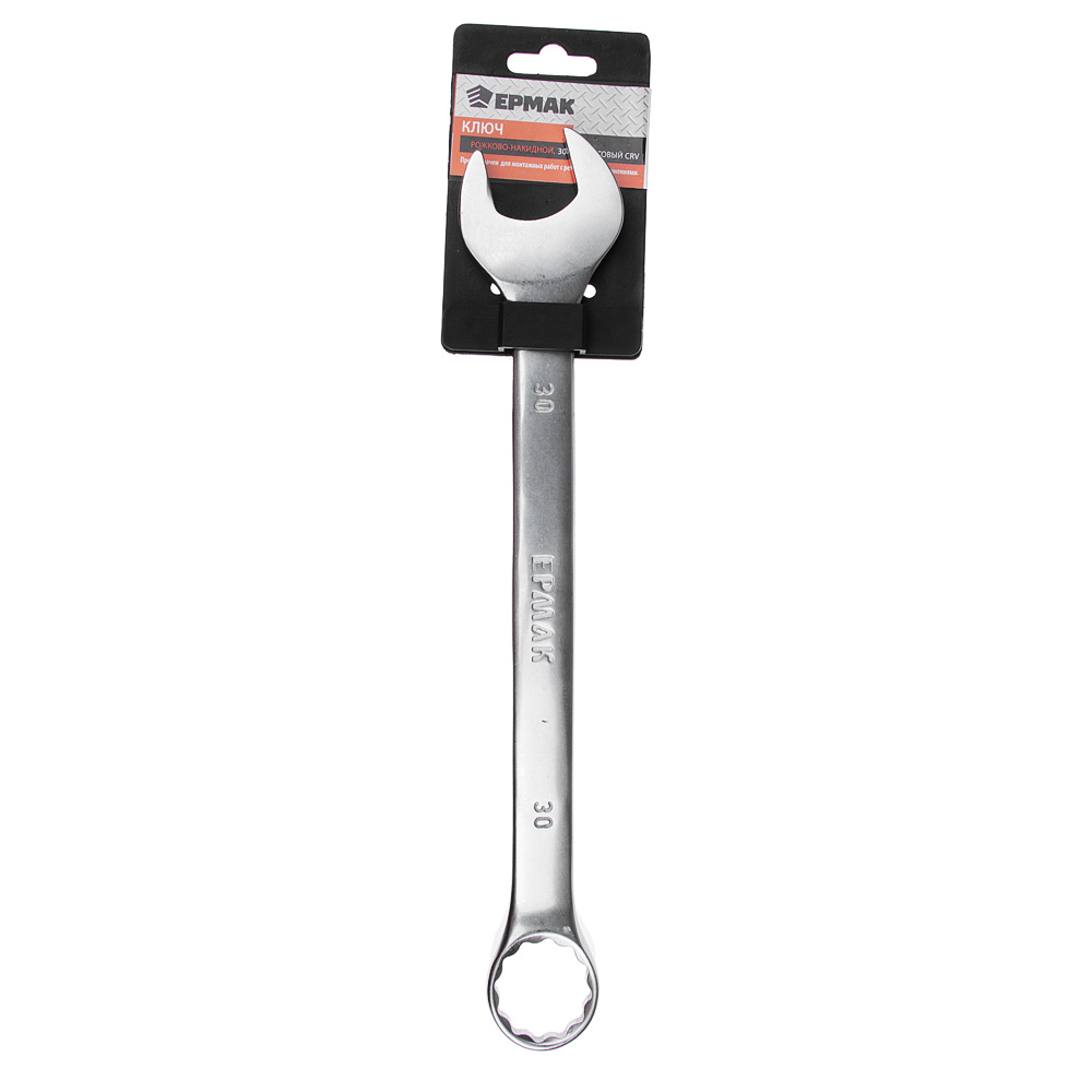ЕРМАК Ключ рожково-накидной, 30мм, матовый CRV, арт.№ 736-147