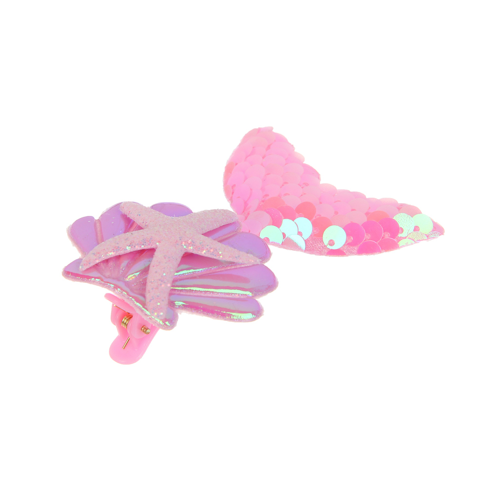 ИГРОЛЕНД Набор бижутерии в сумочке "Ракушка" 3 пред., 13х16 см, пластик, металл, текстиль, арт.№ 294-237