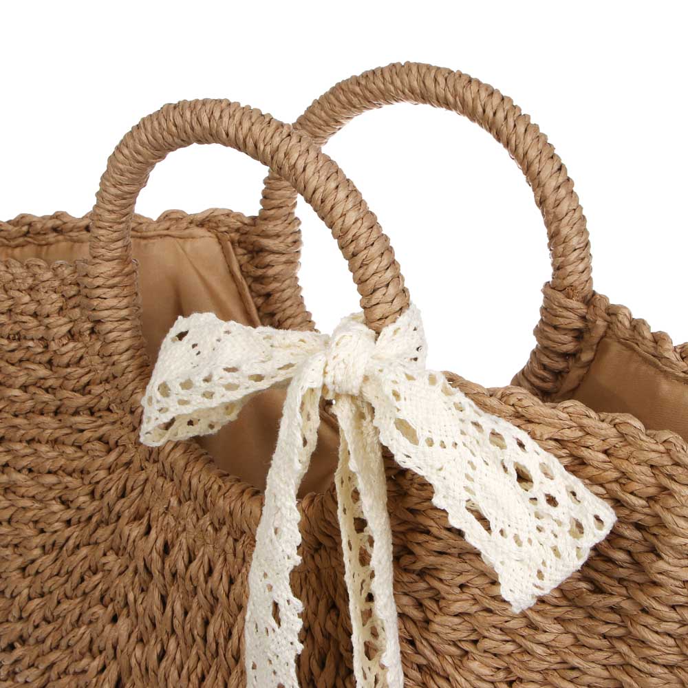 Сумка пляжная плетенная тм ЮL, 40x42см, папирус, арт.№ 328-316