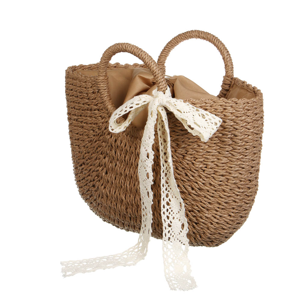 Сумка пляжная плетенная тм ЮL, 40x42см, папирус, арт.№ 328-316