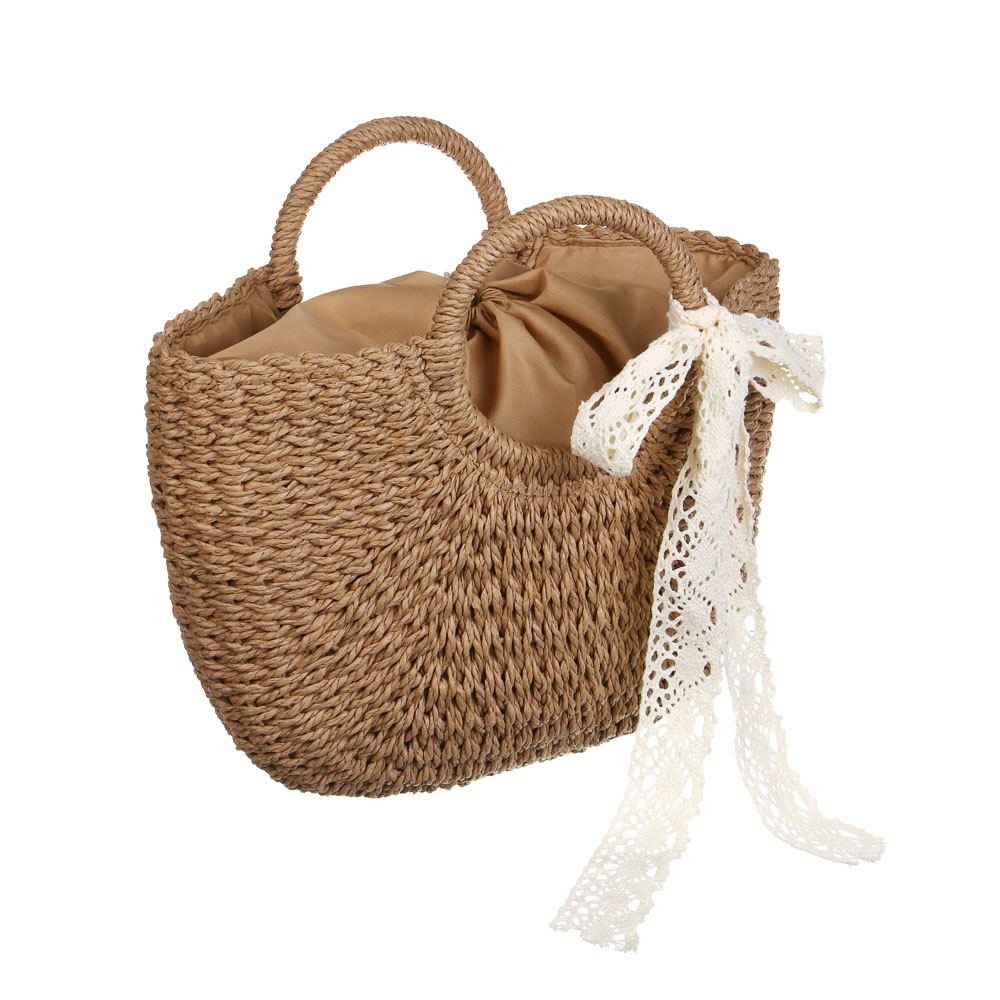 Сумка пляжная плетенная тм ЮL, 40x42см, папирус, арт.№ 328-316