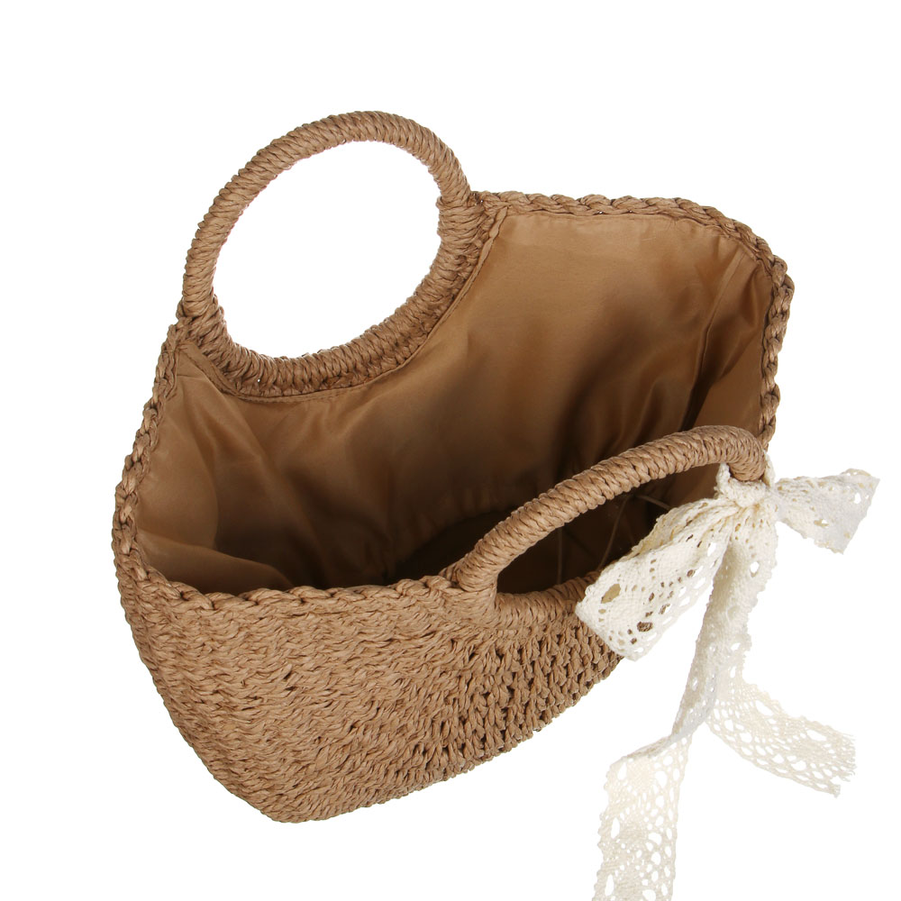 Сумка пляжная плетенная тм ЮL, 40x42см, папирус, арт.№ 328-316