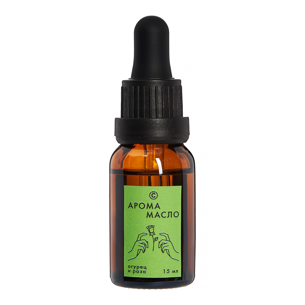ВСЁГАЗИН Парфюмерная отдушка 15 мл, с дозатором "Огурец и роза", арт.№ 499-046