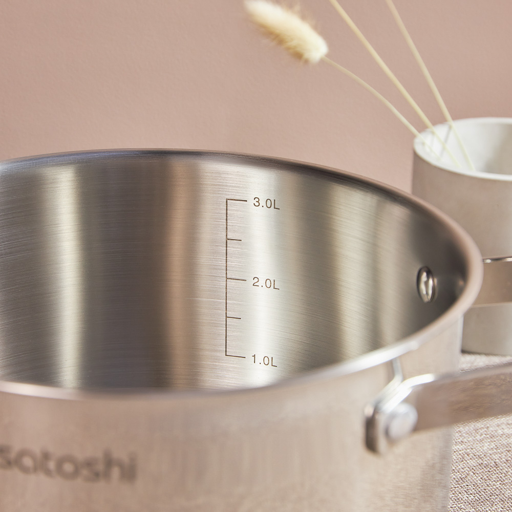 SATOSHI Шато Кастрюля 20х11,5см. 3,4л. со стекл. крышкой, индукция, арт.№ 822-267
