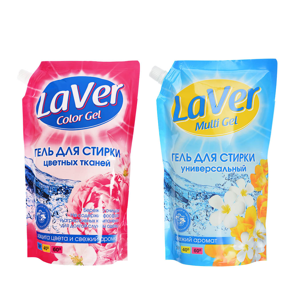 Средство для стирки LaVer,для цветного белья/универсальное,дой-пак,1л, арт.№ 958-124