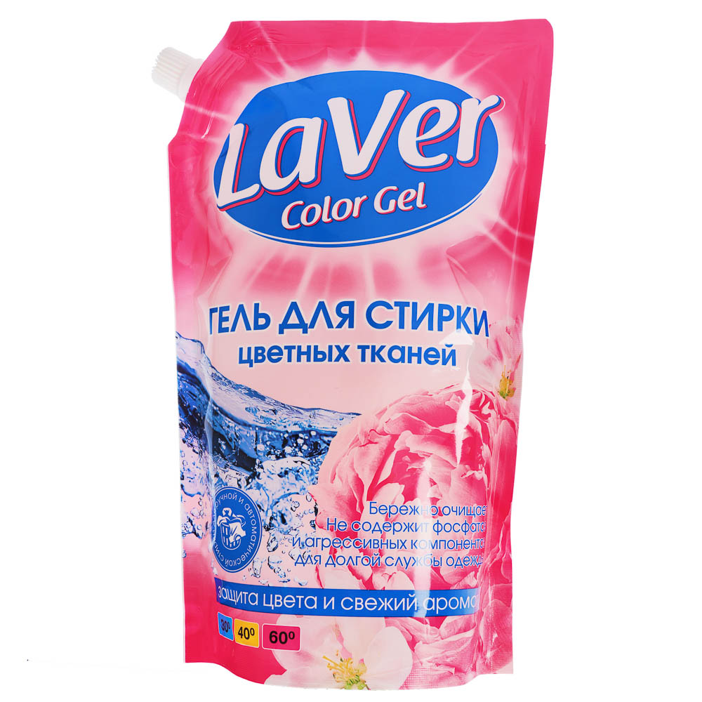 Средство для стирки LaVer,для цветного белья/универсальное,дой-пак,1л, арт.№ 958-124