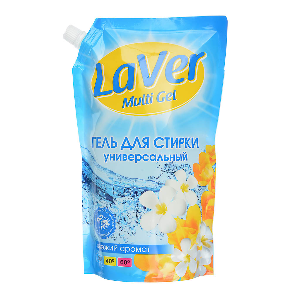 Средство для стирки LaVer,для цветного белья/универсальное,дой-пак,1л, арт.№ 958-124