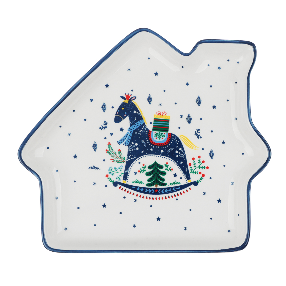 MILLIMI Нордик Блюдо в форме домика, 20х18х3см, керамика, арт.№ 820-693