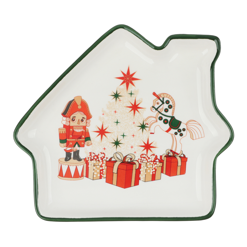 MILLIMI Щелкунчик Блюдо в форме домика, 20х18х3см, керамика, арт.№ 820-703