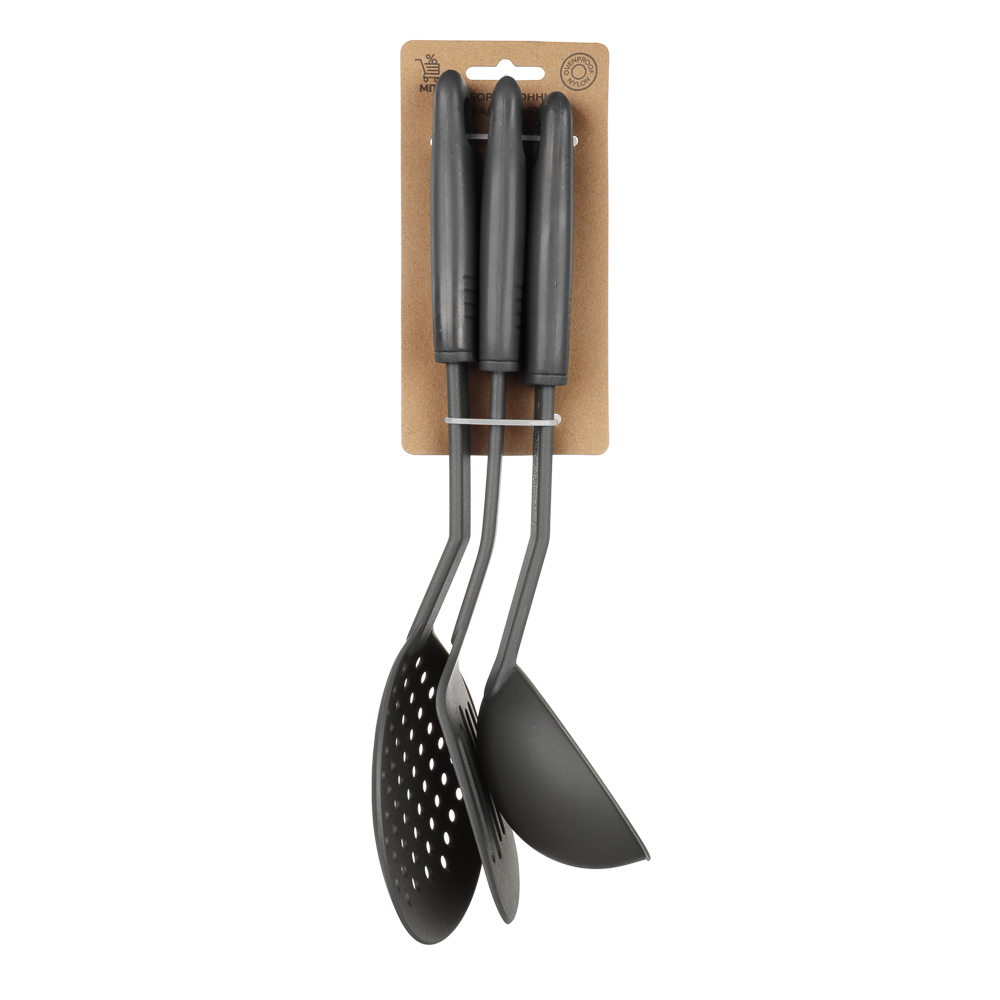 Альтон Набор кухонных принадлежностей 3пр, лопатка, половник, шумовка, нейлон, арт.№ 881-011