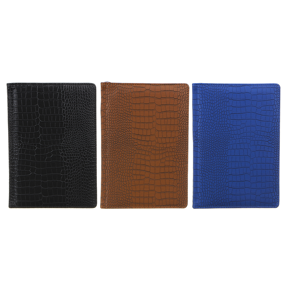 Ежедневник недатир."Кроко" А5, 320стр, тверд.обл.с поролоном, ПУ под кожу крокодила, пакет, 3 цв., арт.№ 572-032