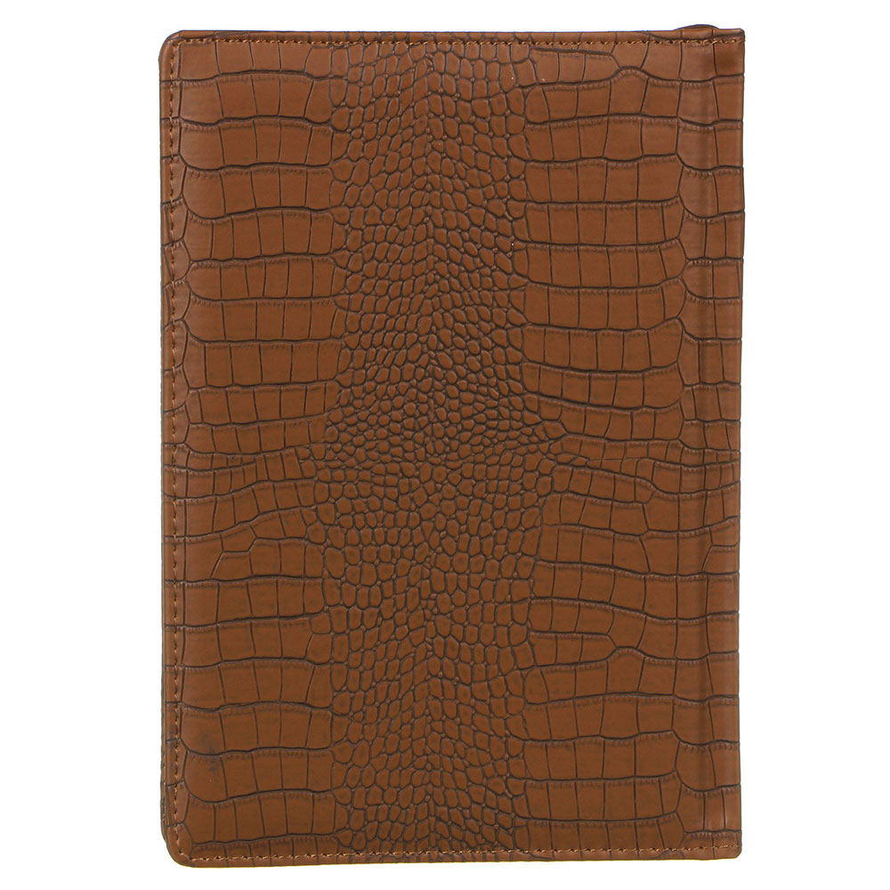 Ежедневник недатир."Кроко" А5, 320стр, тверд.обл.с поролоном, ПУ под кожу крокодила, пакет, 3 цв., арт.№ 572-032