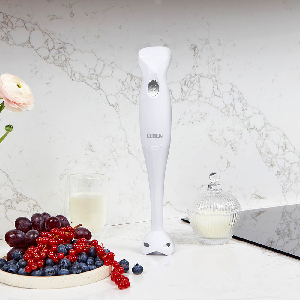 LEBEN Блендер погружной 200Вт, 1 скорость, лезвия нерж.сталь, 2 цвета, арт.№ 269-002