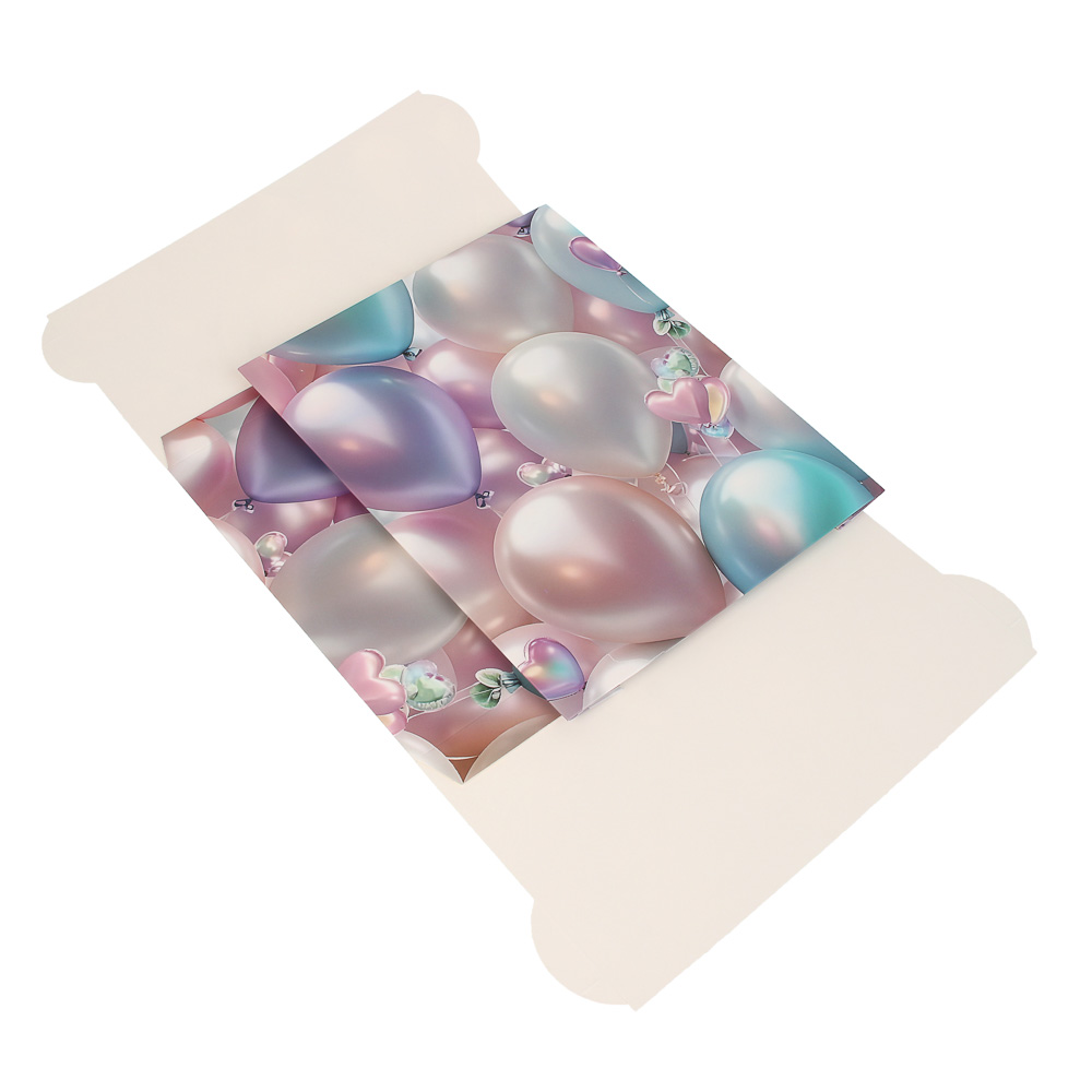 Коробка складная 31x25x16см, бумага, 4 дизайна, арт.№ 207-240