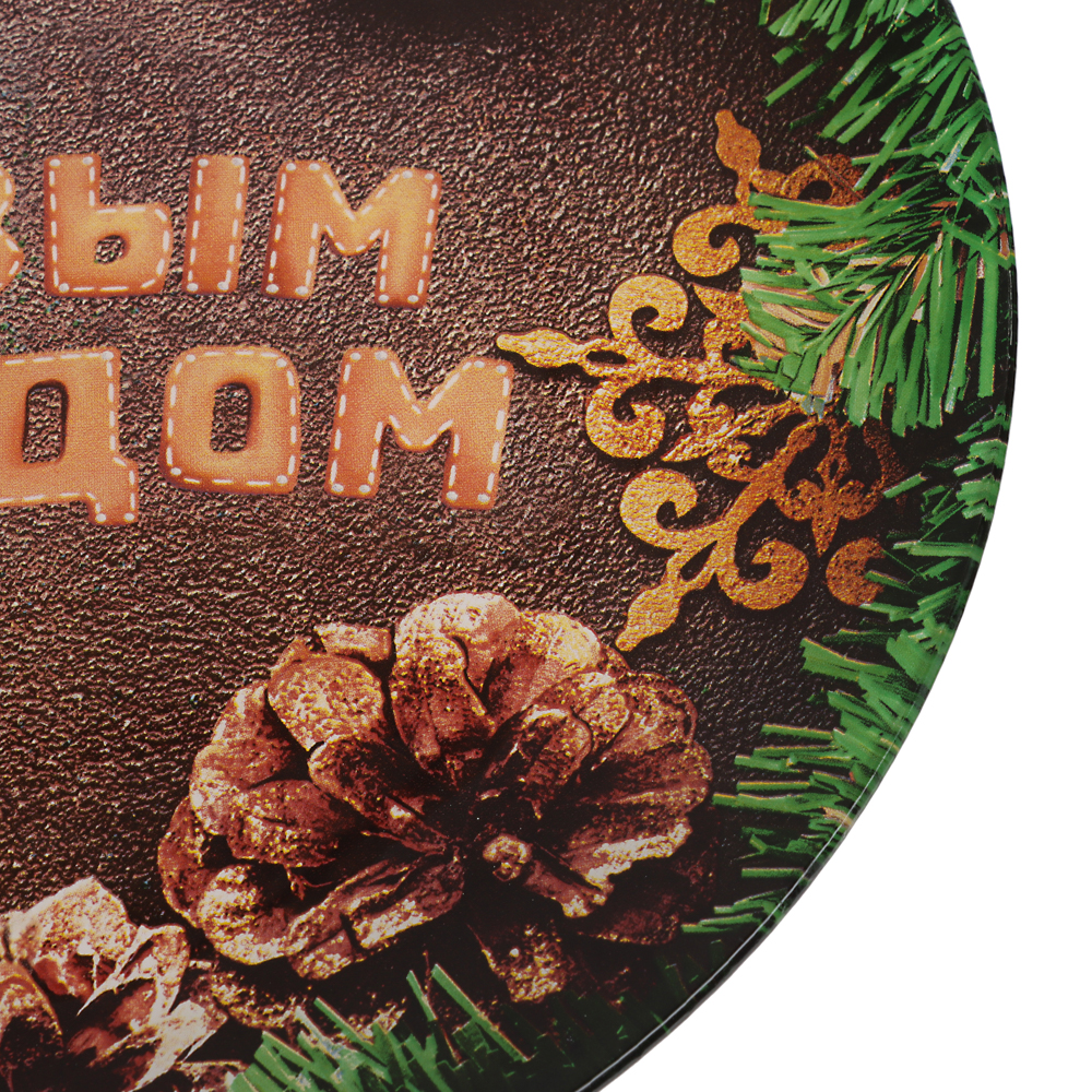 Шишки Набор для торта 2 предмета, блюдо 30см, лопатка 26х7см, стекло, арт.№ 820-910