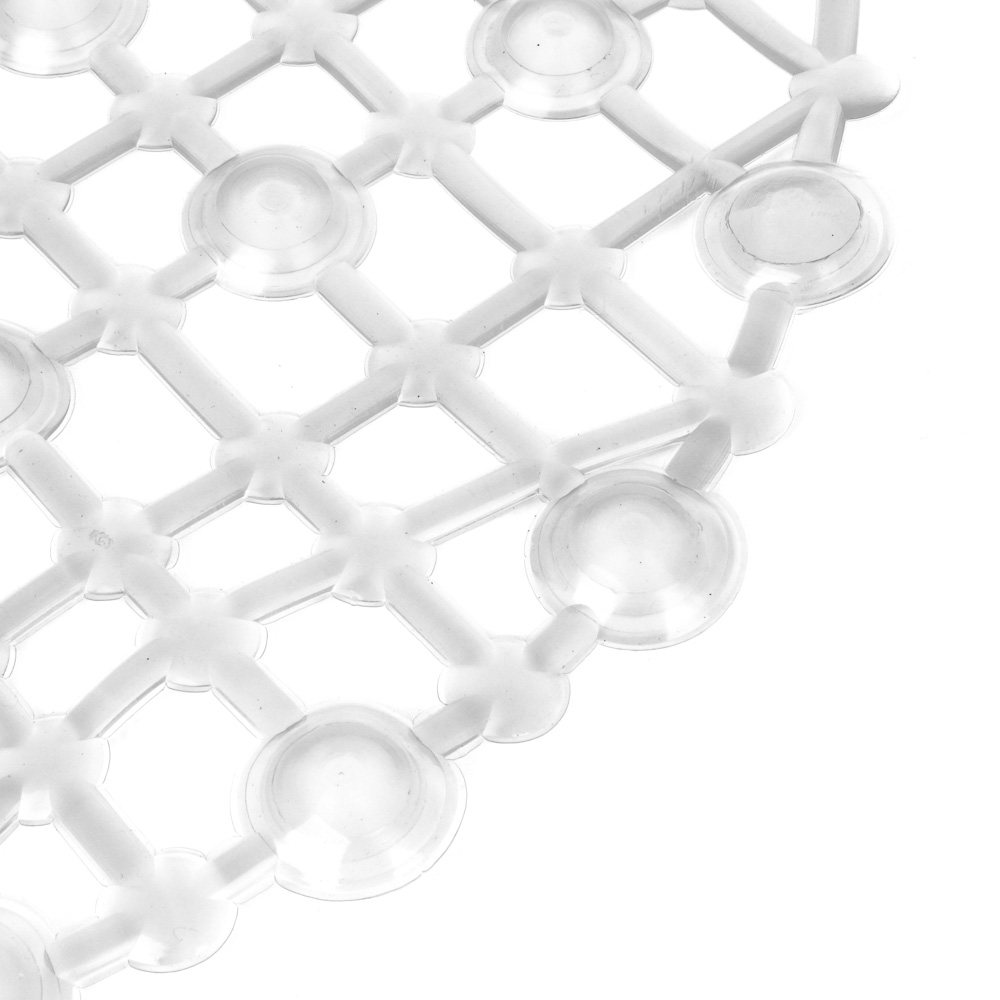 Коврик противоскользящий тм VETTA Симпл, ПВХ, 63x34 см, прозрачный, арт.№ 403-045