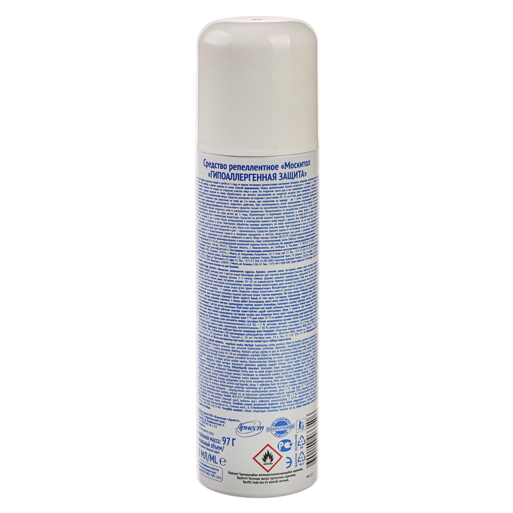 Аэрозоль MOSQUITALL от комаров гипоаллергенный, 150мл, арт.№ 961-028