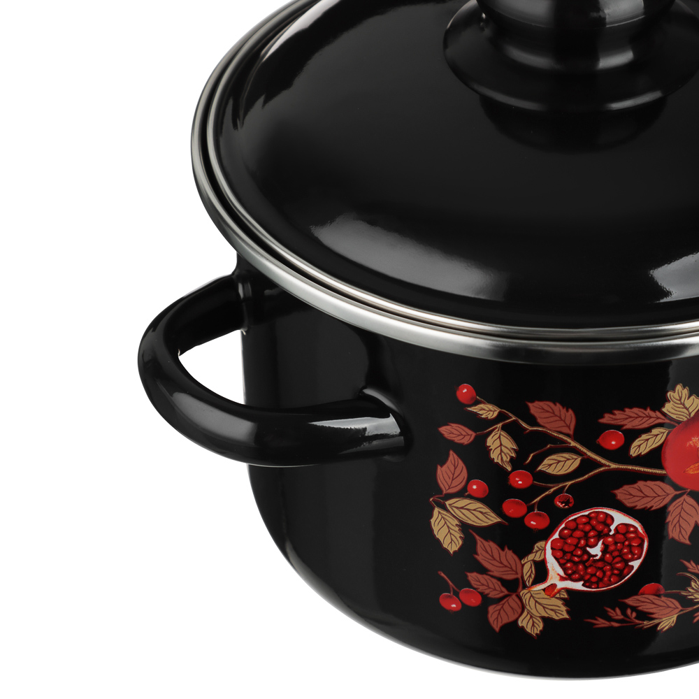 Гранат Кастрюля эмалированная 2л, индукция, арт.№ 894-583