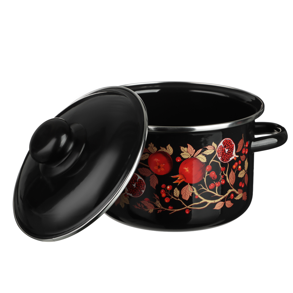 Гранат Кастрюля эмалированная 2л, индукция, арт.№ 894-583