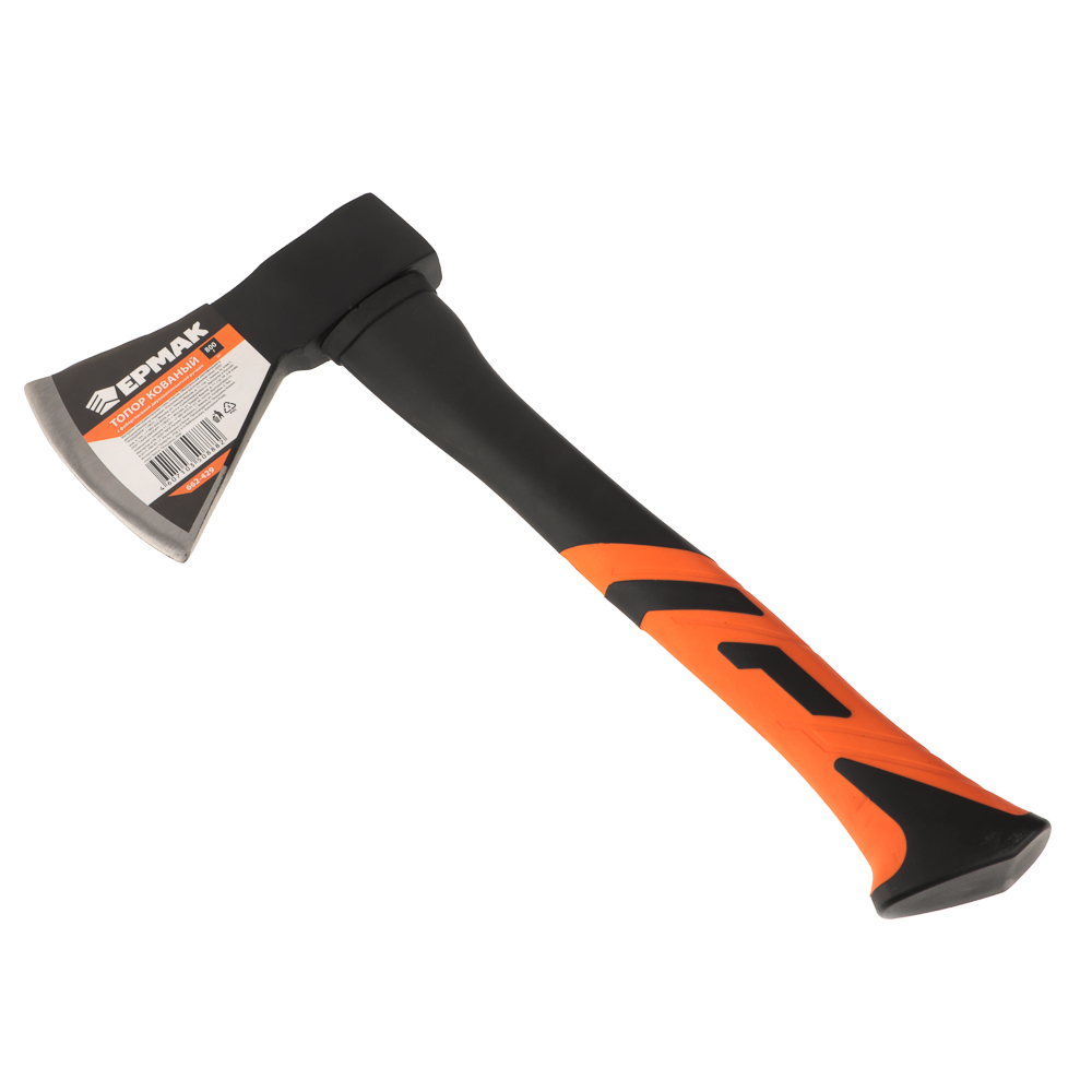 ЕРМАК Топор кованый с фиберглассовой двухкомпонентной ручкой 800г, арт.№ 662-429