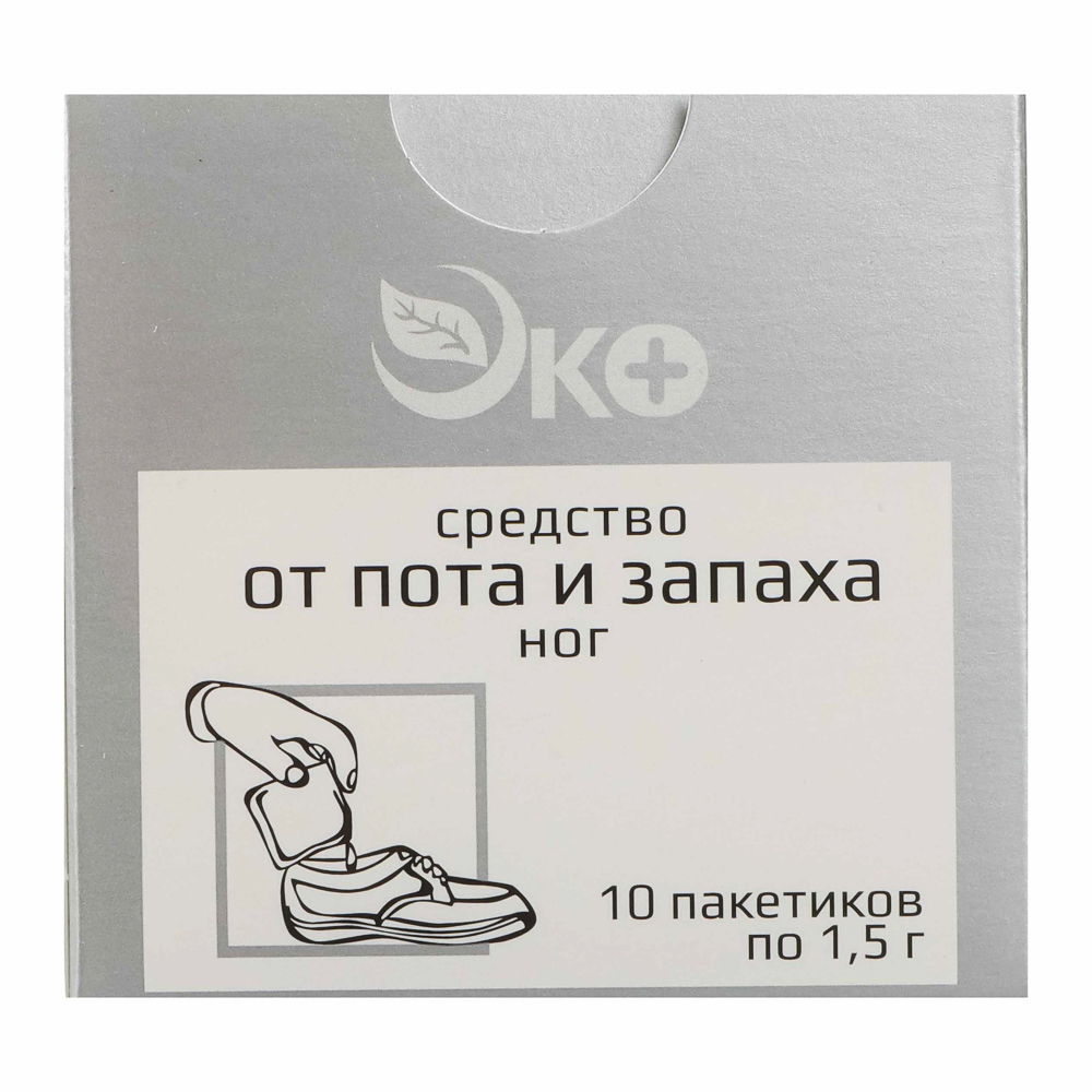 Средство для ног от пота и запаха, 10 пакетиков х1,5г, арт.№ 832-100