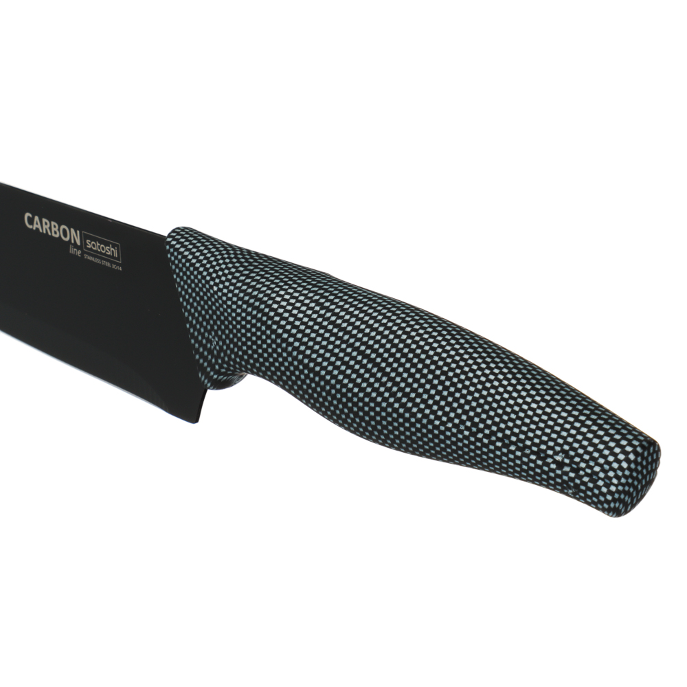 SATOSHI Карбон Нож кухонный шеф 17,5см, нерж.сталь с антиналипающим покрытием, арт.№ 803-074