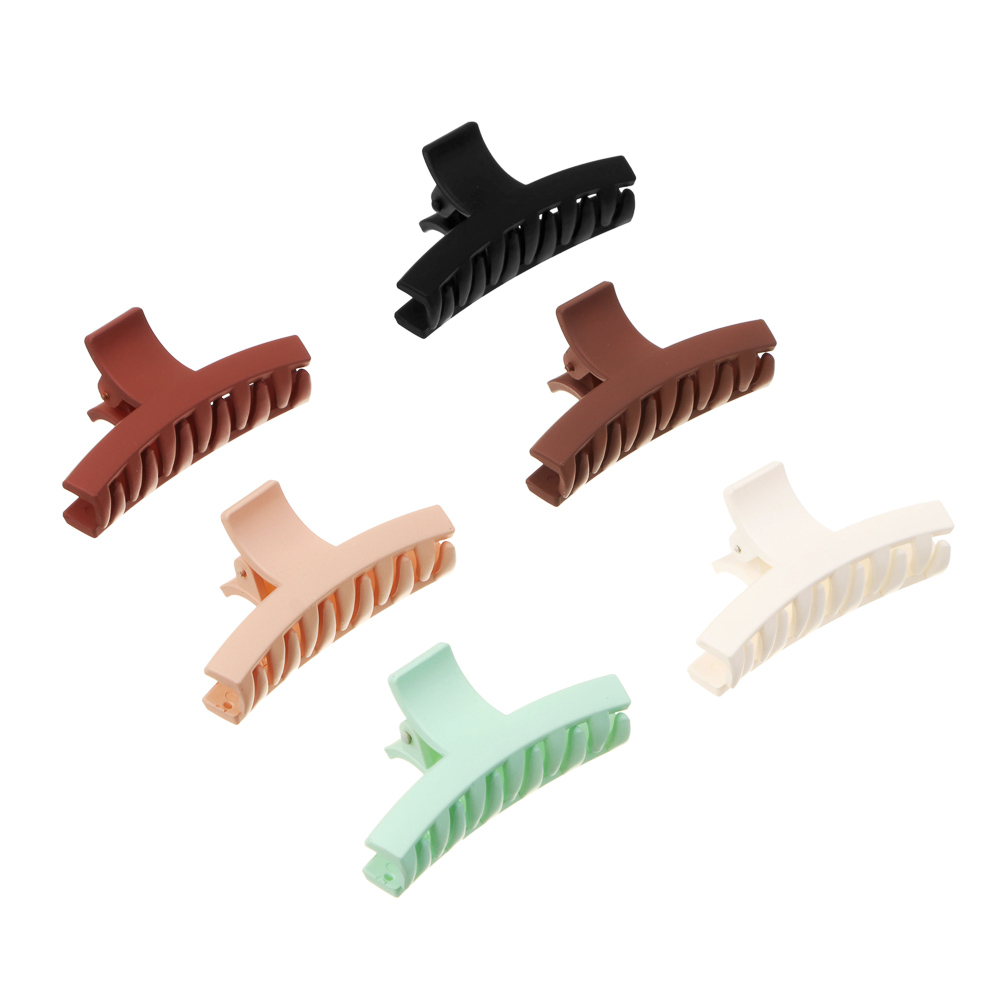 Краб для волос ЮНИLOOK, 6см, металл, пластик, 2 дизайна, ACS-45, арт.№ 321-016