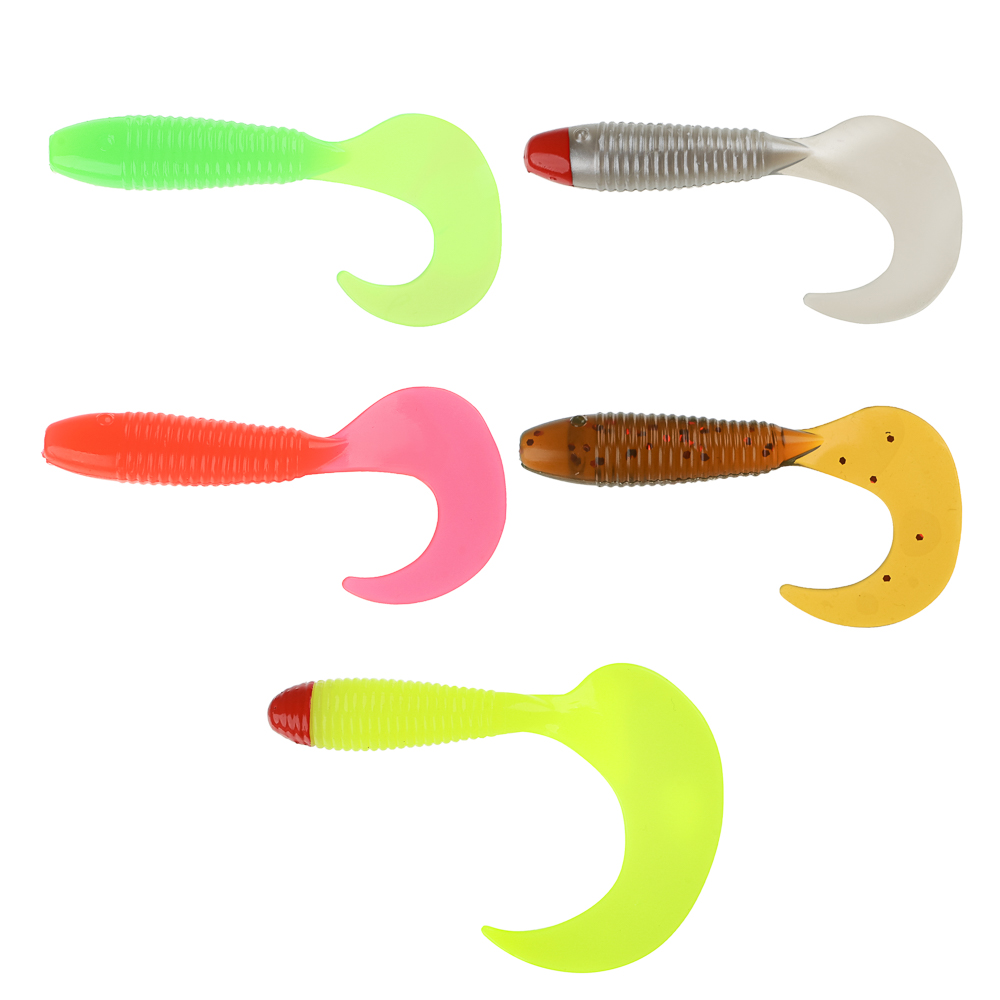 Приманка мягкая "Shad" тм AZOR FISHING, силикон, 7см, 5шт. в уп, 5 цветов, арт.№ 145-173