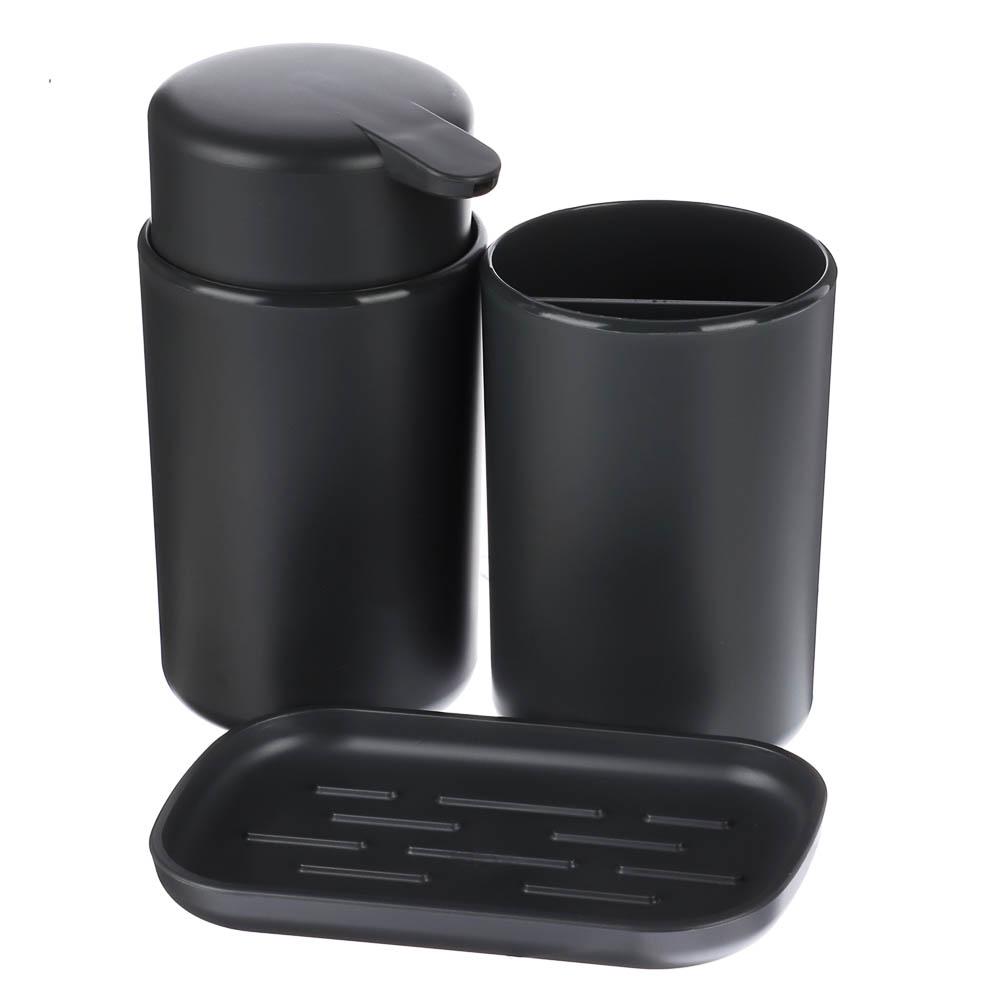 Мыльница Flux, черный графит, 7,5х13,5х1,8см, арт.№ 463-622