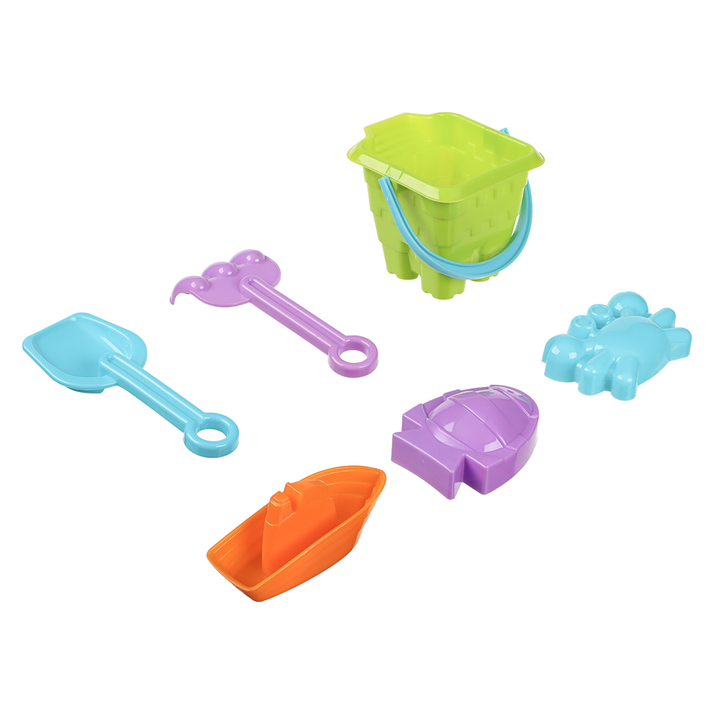 Набор для игры в песке, 6 предметов, ИГРОЛЕНД, для детей 3+, арт.№ 430-133