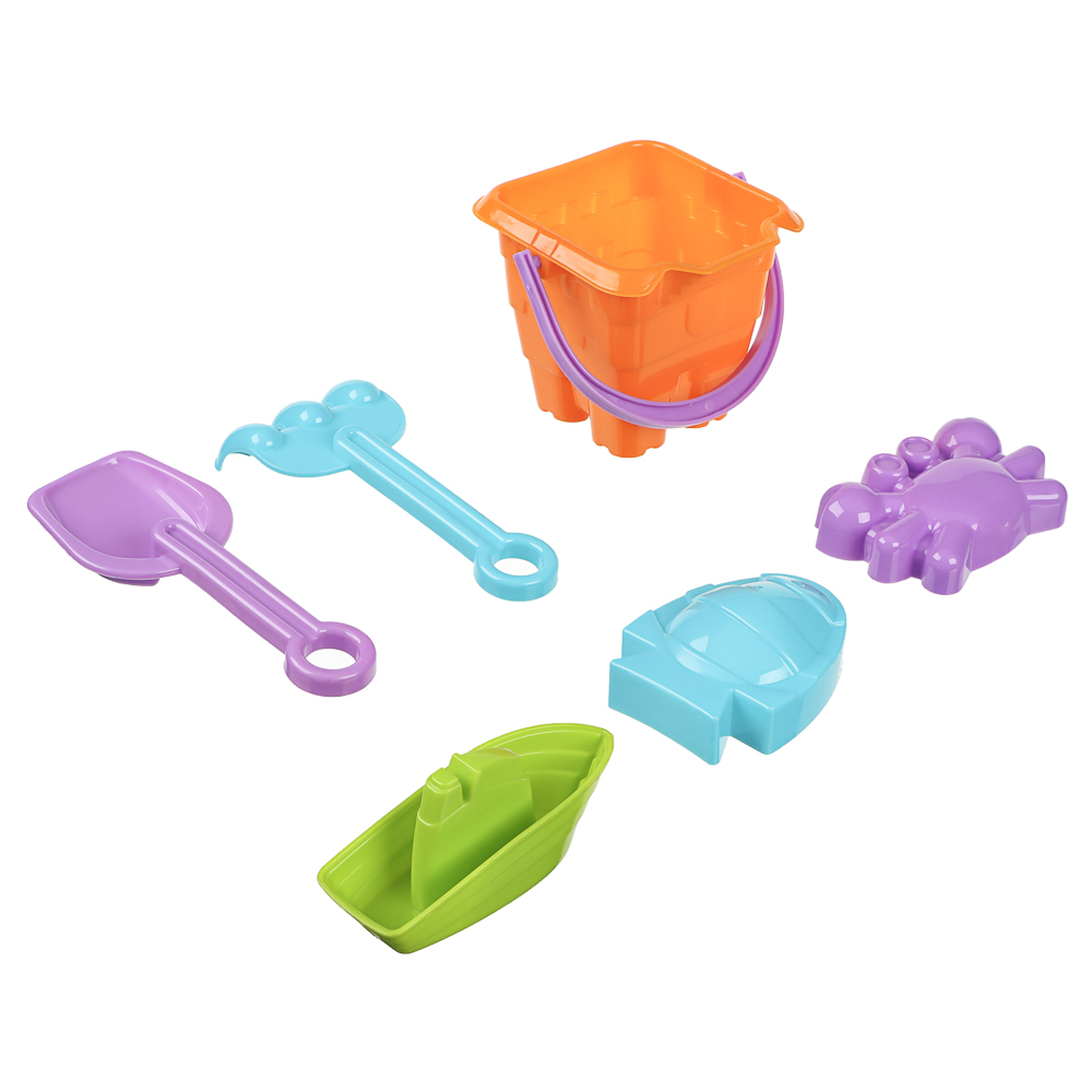 Набор для игры в песке, 6 предметов, ИГРОЛЕНД, для детей 3+, арт.№ 430-133