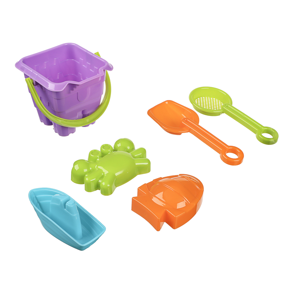 Набор для игры в песке, 6 предметов, ИГРОЛЕНД, для детей 3+, арт.№ 430-133