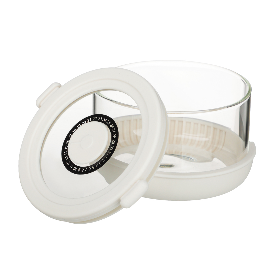 Контейнер ланч-бокс тм SATOSHI 400 мл, боросиликатное стекло, силикон, арт.№ 825-268