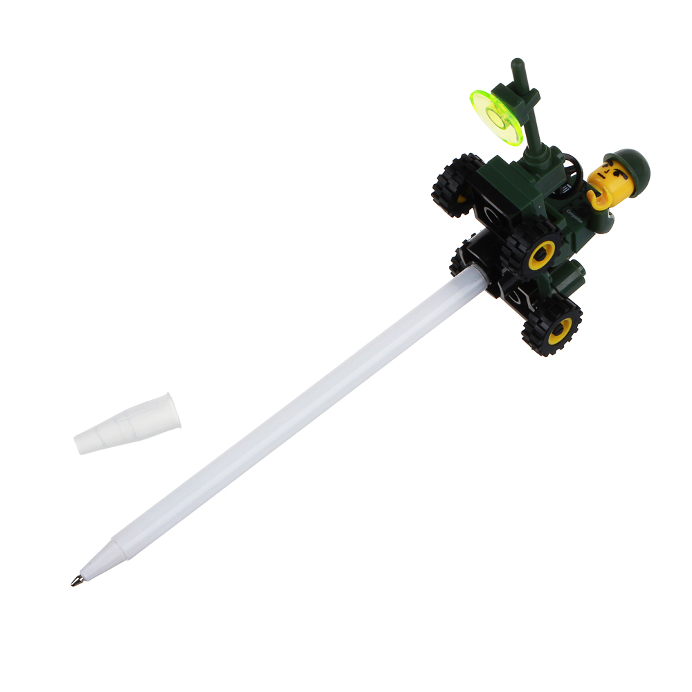 ClipStudio Ручка-конструктор шариковая с мини-фигуркой "Транспорт", 13,2 см, пластик, арт.№ 591-120