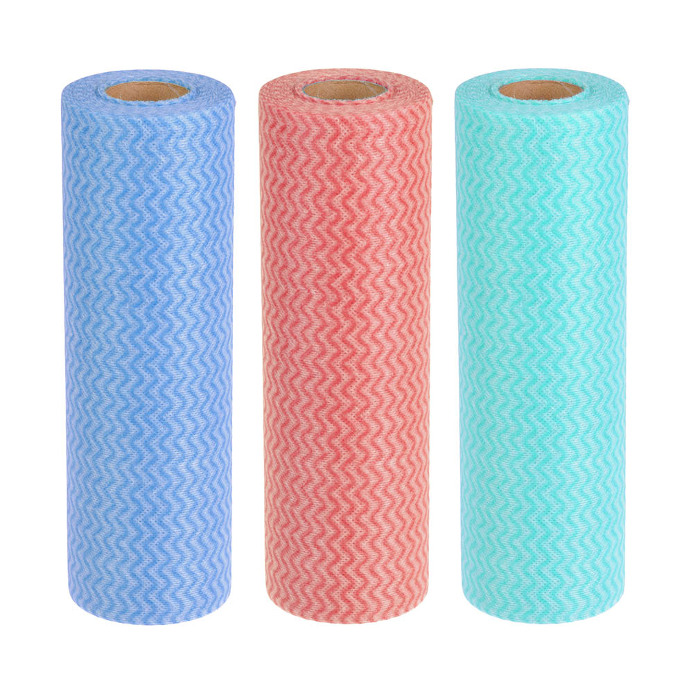 VETTA Набор салфеток из вискозы 30 шт в рулоне, 21х30см, 35г/кв.м., 3 цвета, арт.№ 448-117