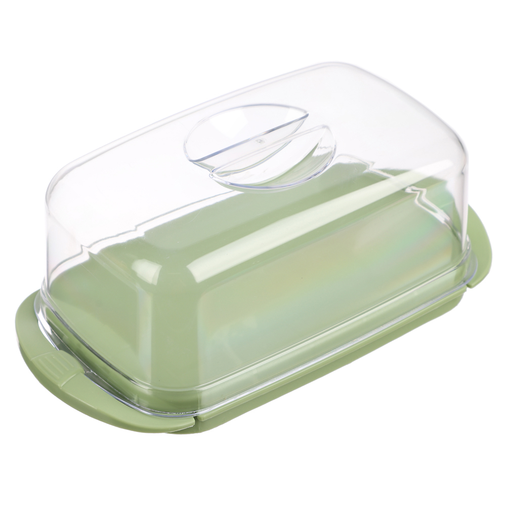 Масленка, пластик, 18х9,5х6,5см, 3 цвета, арт.№ 861-252