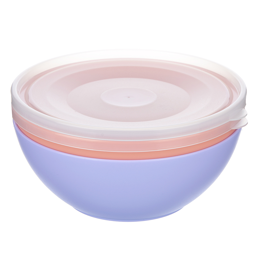 VETTA Миска с крышкой, пластик, 0,8л, 2 цвета, арт.№ 861-253