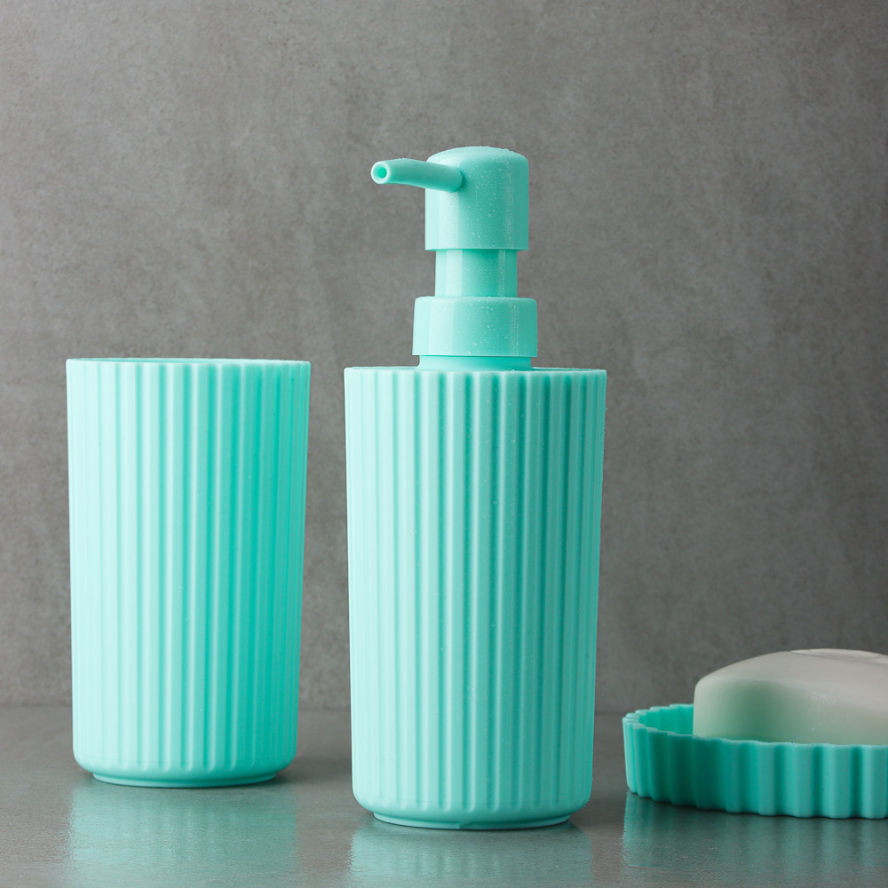 VETTA Набор для ванной 3 пр., пластик, "Ребро Адама", 2 цвета, арт.№ 463-041