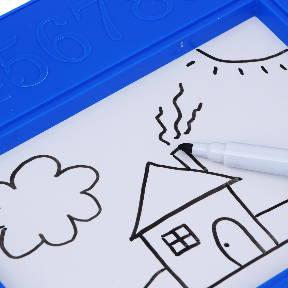 ИГРОЛЕНД Планшет обучающий с доской для рисования, звук, 3AA,ABS, 23х17х2см, 4 дизайна, арт.№ 272-656