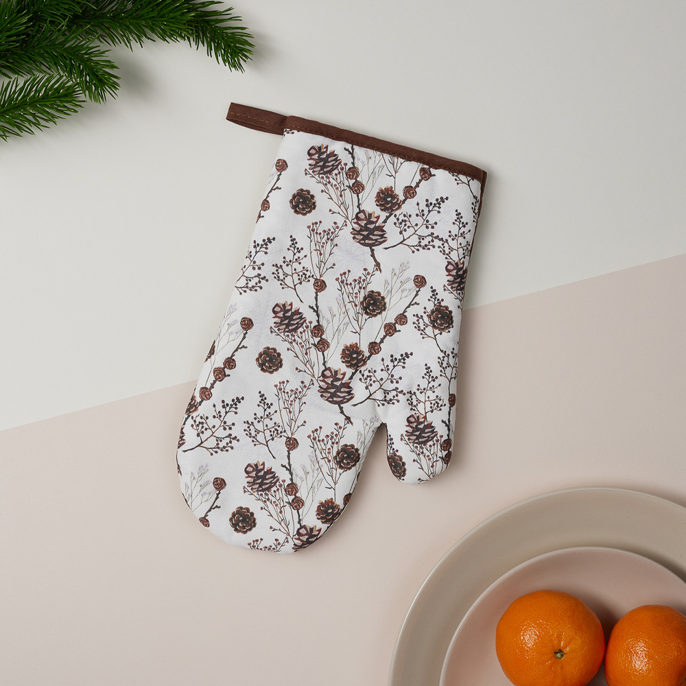 PROVANCE Фелиз Прихватка-варежка, 100% хлопок, 17х28см, шишки, арт.№ 492-239