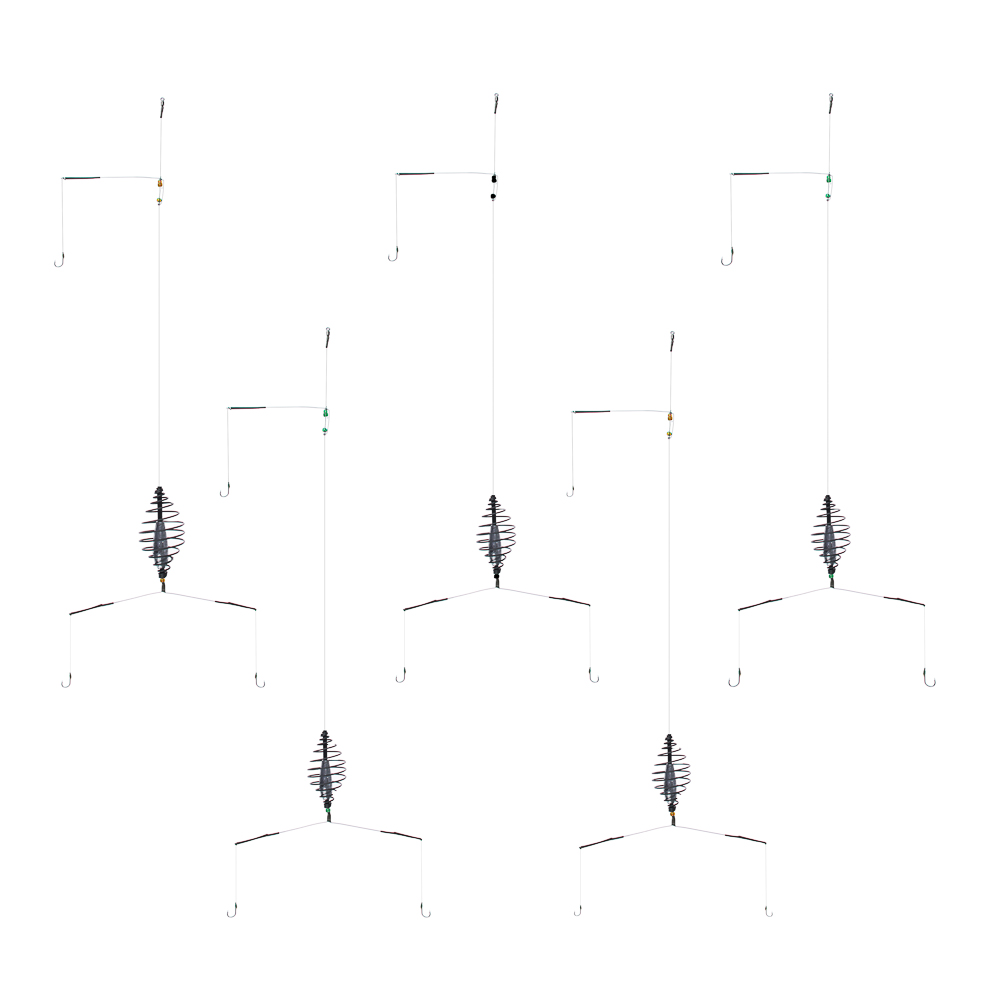 Оснастка донная c 3 крючками и кормушкой тм AZOR FISHING, 5 видов, арт.№ 137-039