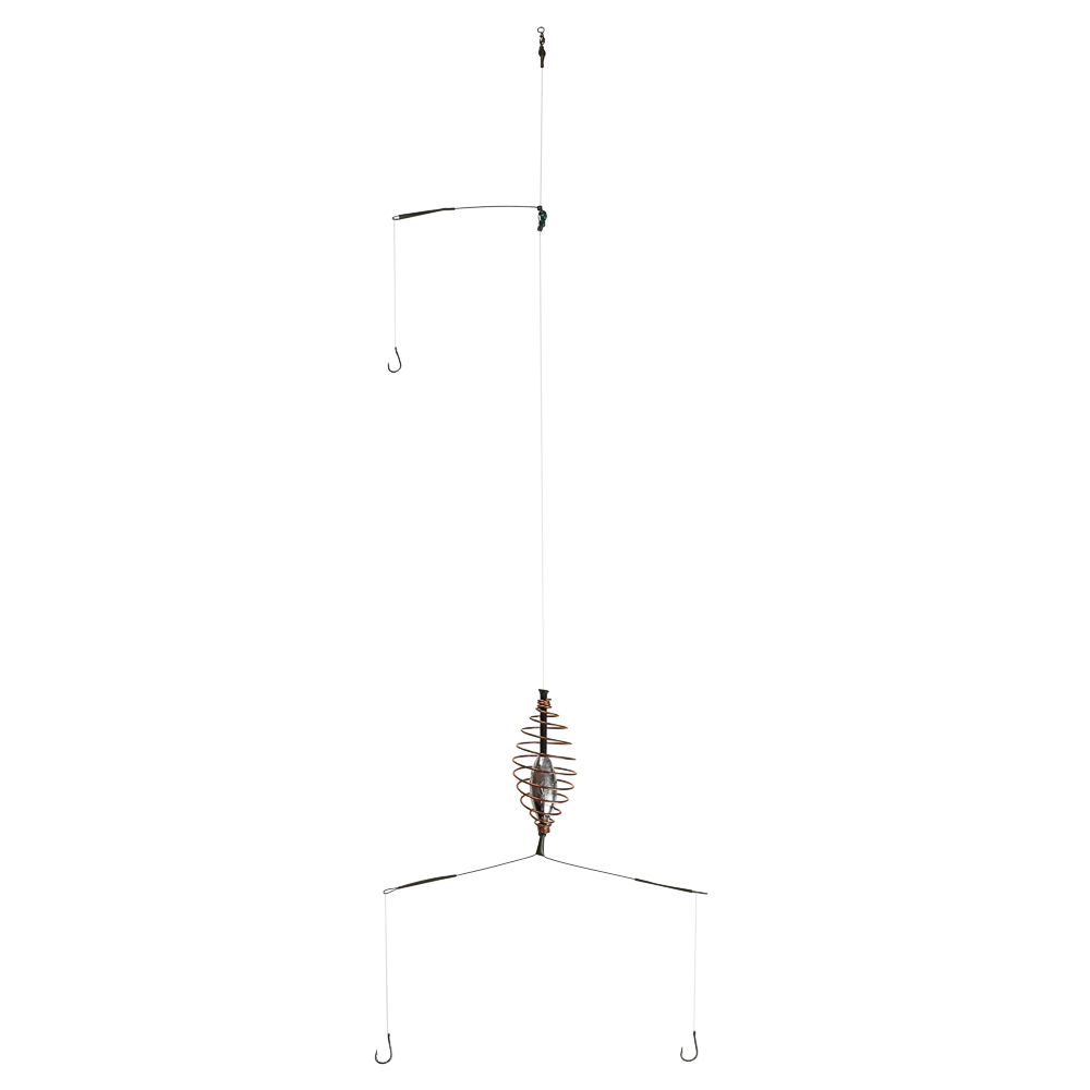Оснастка донная c 3 крючками и кормушкой тм AZOR FISHING, 5 видов, арт.№ 137-039